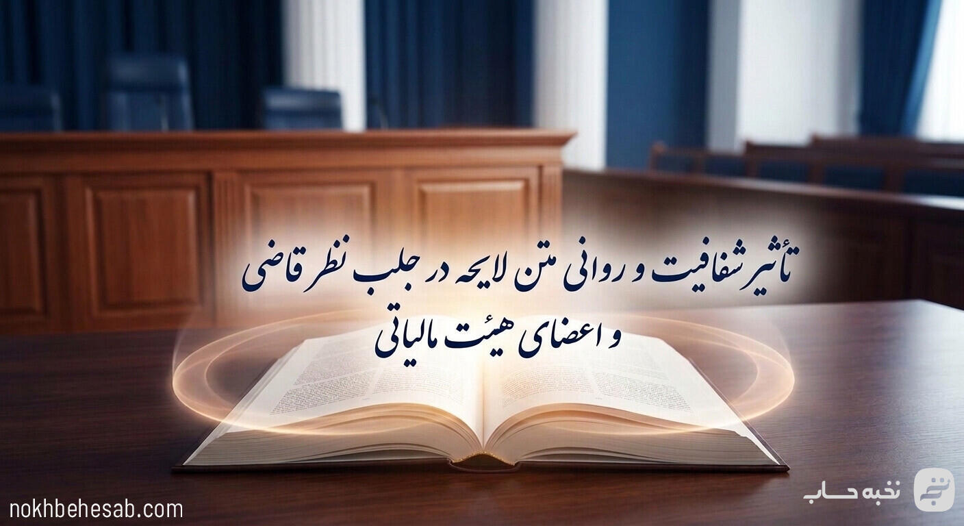 تأثیر شفافیت و روانی متن لایحه در جلب نظر قاضی و اعضای هیئت مالیاتی تأثیر شفافیت و روانی متن لایحه در جلب نظر قاضی و اعضای هیئت مالیاتی